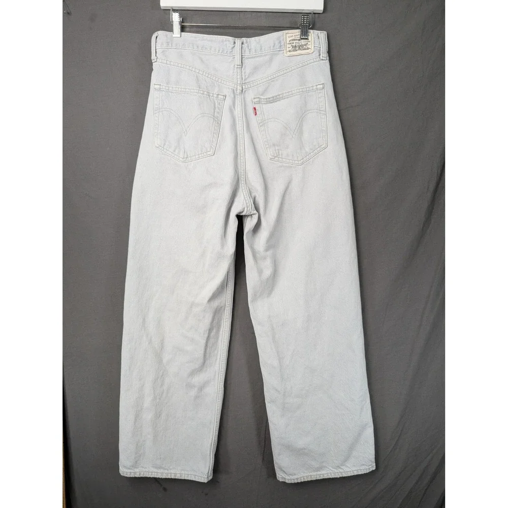 Levi Mens High Loose Jeans Light Wash Blue 3464100040 Size 30x29
